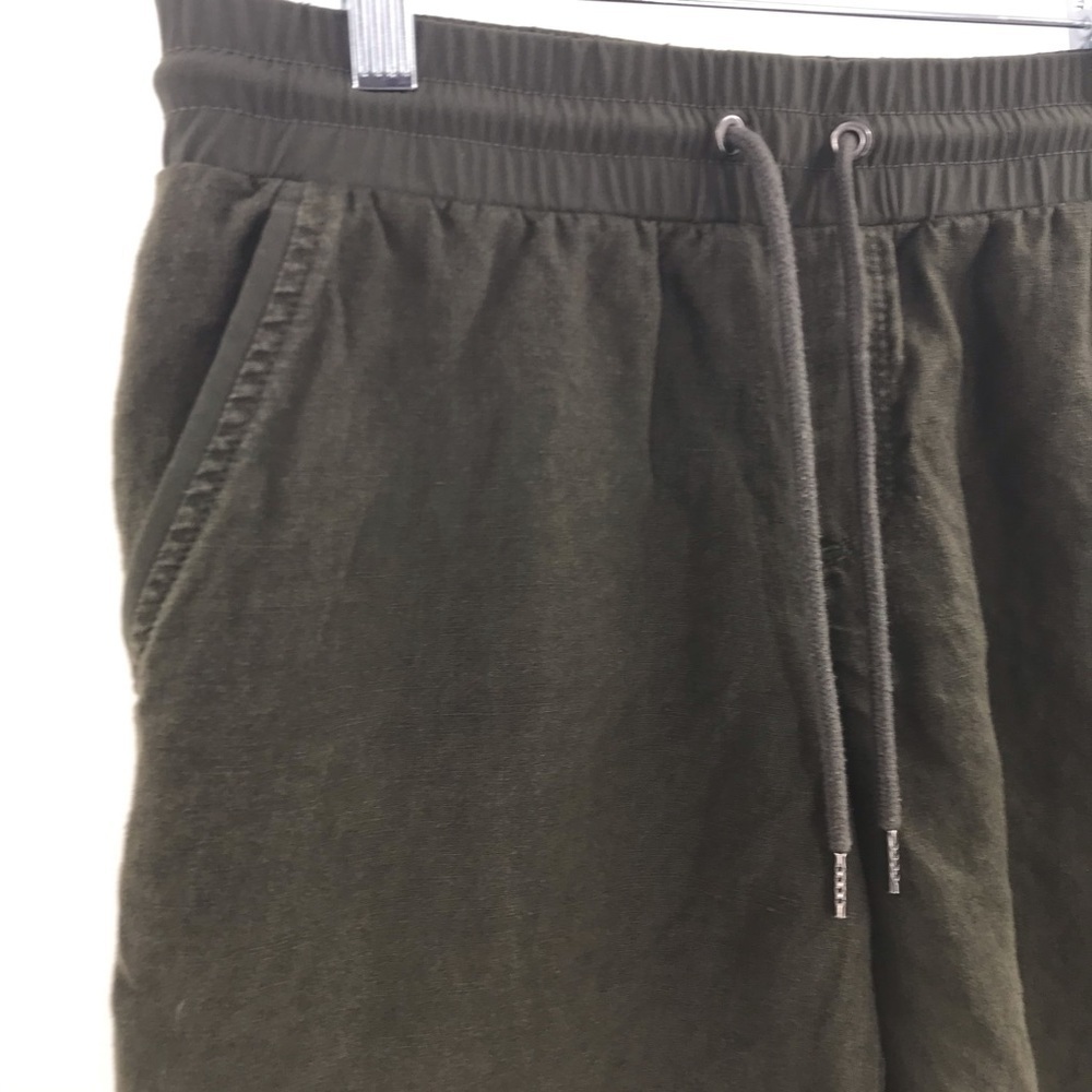 Athleta Cabo Linen 8” Shorts Olive Green 0 - Picture 5 of 10